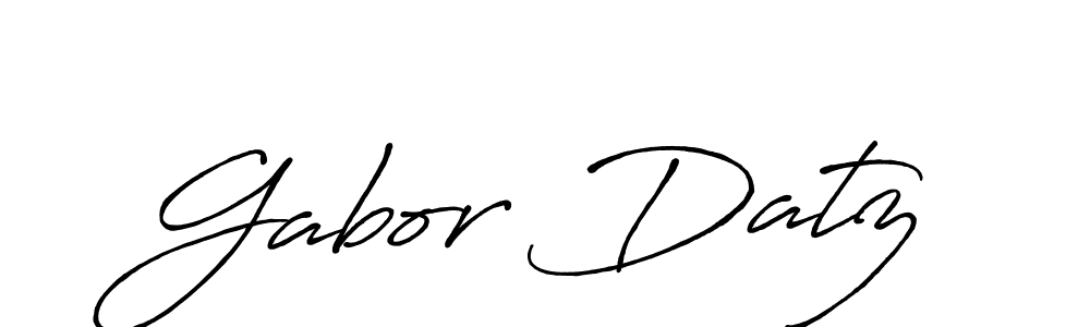 The best way (Antro_Vectra_Bolder) to make a short signature is to pick only two or three words in your name. The name Gabor Datz include a total of six letters. For converting this name. Gabor Datz signature style 7 images and pictures png