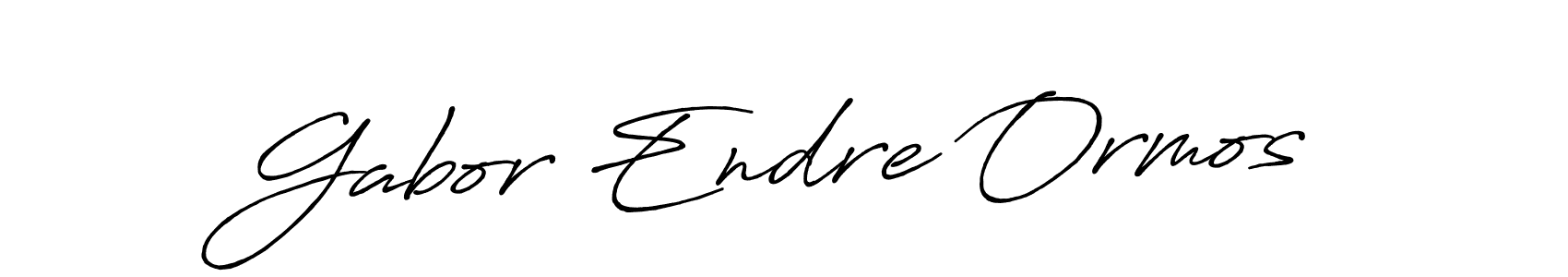 How to make Gabor Endre Ormos name signature. Use Antro_Vectra_Bolder style for creating short signs online. This is the latest handwritten sign. Gabor Endre Ormos signature style 7 images and pictures png