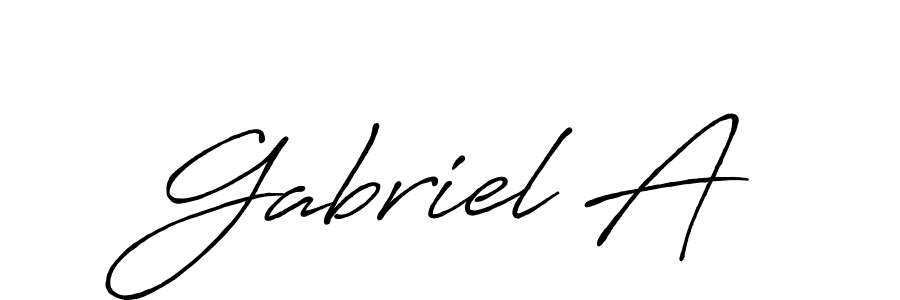 Best and Professional Signature Style for Gabriel A. Antro_Vectra_Bolder Best Signature Style Collection. Gabriel A signature style 7 images and pictures png