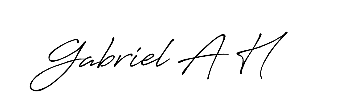 Once you've used our free online signature maker to create your best signature Antro_Vectra_Bolder style, it's time to enjoy all of the benefits that Gabriel A H name signing documents. Gabriel A H signature style 7 images and pictures png