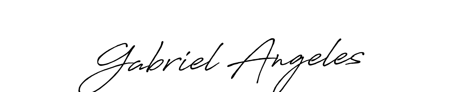 Similarly Antro_Vectra_Bolder is the best handwritten signature design. Signature creator online .You can use it as an online autograph creator for name Gabriel Angeles. Gabriel Angeles signature style 7 images and pictures png