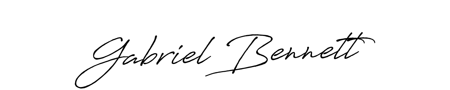 Also we have Gabriel Bennett name is the best signature style. Create professional handwritten signature collection using Antro_Vectra_Bolder autograph style. Gabriel Bennett signature style 7 images and pictures png