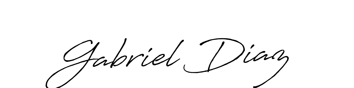 Create a beautiful signature design for name Gabriel Diaz. With this signature (Antro_Vectra_Bolder) fonts, you can make a handwritten signature for free. Gabriel Diaz signature style 7 images and pictures png