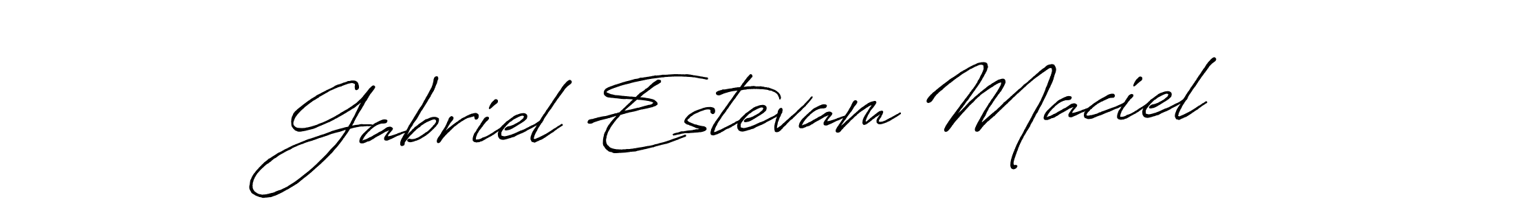 Make a beautiful signature design for name Gabriel Estevam Maciel. Use this online signature maker to create a handwritten signature for free. Gabriel Estevam Maciel signature style 7 images and pictures png