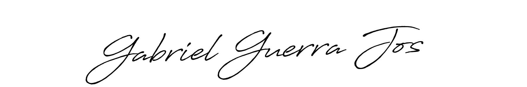 Gabriel Guerra Jos stylish signature style. Best Handwritten Sign (Antro_Vectra_Bolder) for my name. Handwritten Signature Collection Ideas for my name Gabriel Guerra Jos. Gabriel Guerra Jos signature style 7 images and pictures png