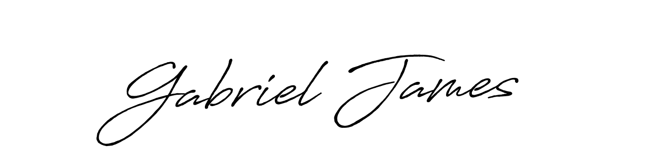 Also we have Gabriel James name is the best signature style. Create professional handwritten signature collection using Antro_Vectra_Bolder autograph style. Gabriel James signature style 7 images and pictures png