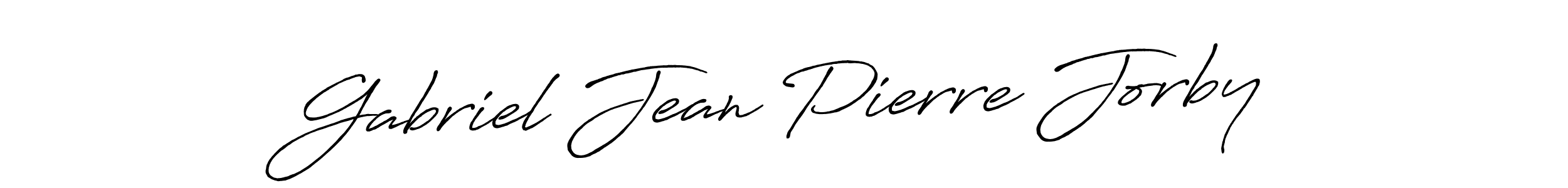 Create a beautiful signature design for name Gabriel Jean Pierre Jorby. With this signature (Antro_Vectra_Bolder) fonts, you can make a handwritten signature for free. Gabriel Jean Pierre Jorby signature style 7 images and pictures png