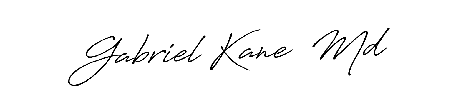 It looks lik you need a new signature style for name Gabriel Kane  Md. Design unique handwritten (Antro_Vectra_Bolder) signature with our free signature maker in just a few clicks. Gabriel Kane  Md signature style 7 images and pictures png
