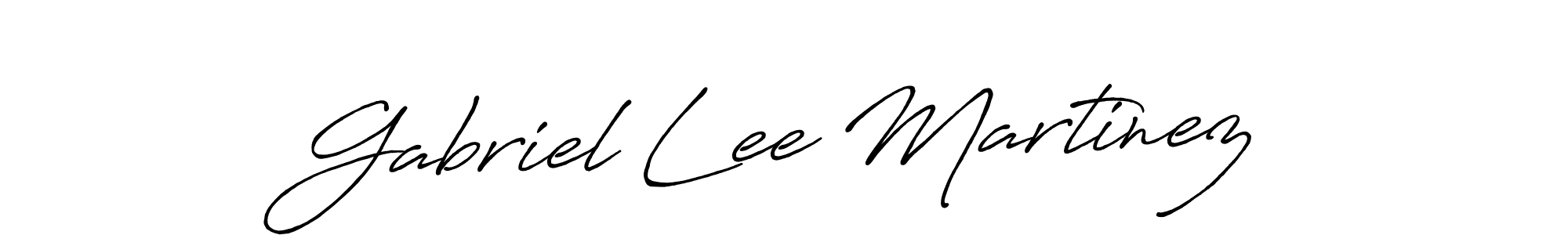 Gabriel Lee Martinez stylish signature style. Best Handwritten Sign (Antro_Vectra_Bolder) for my name. Handwritten Signature Collection Ideas for my name Gabriel Lee Martinez. Gabriel Lee Martinez signature style 7 images and pictures png