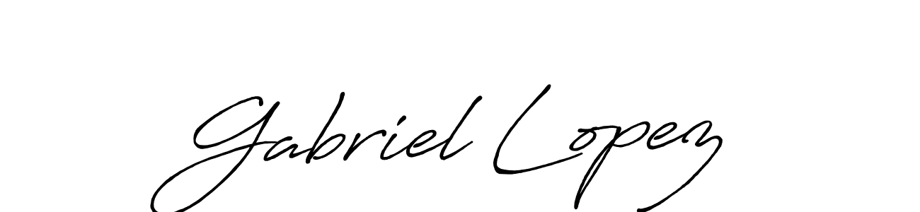 Use a signature maker to create a handwritten signature online. With this signature software, you can design (Antro_Vectra_Bolder) your own signature for name Gabriel Lopez. Gabriel Lopez signature style 7 images and pictures png