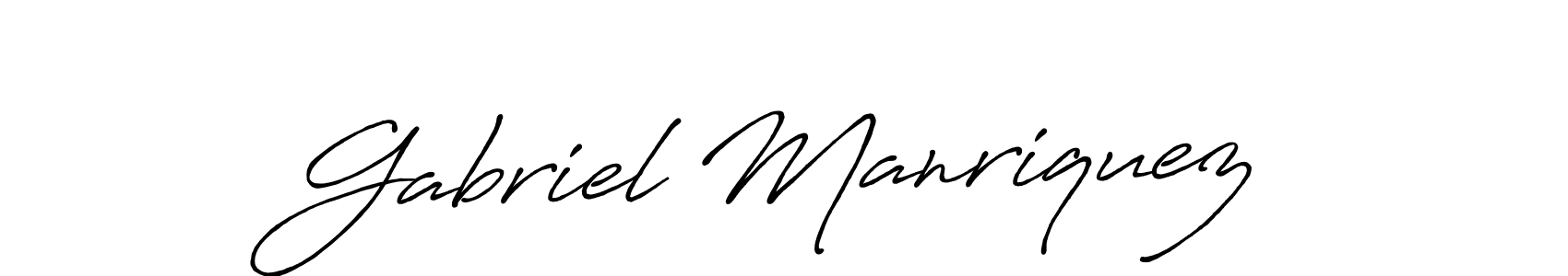 Antro_Vectra_Bolder is a professional signature style that is perfect for those who want to add a touch of class to their signature. It is also a great choice for those who want to make their signature more unique. Get Gabriel Manriquez name to fancy signature for free. Gabriel Manriquez signature style 7 images and pictures png