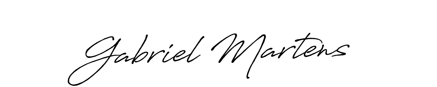 How to make Gabriel Martens name signature. Use Antro_Vectra_Bolder style for creating short signs online. This is the latest handwritten sign. Gabriel Martens signature style 7 images and pictures png