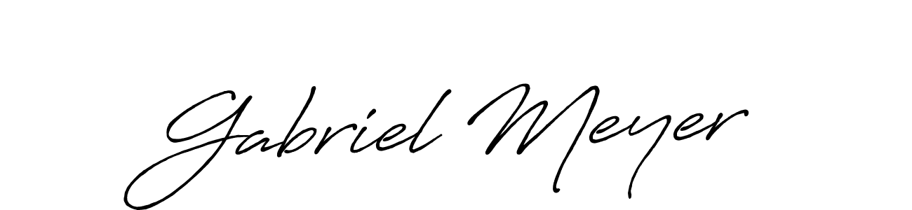 You should practise on your own different ways (Antro_Vectra_Bolder) to write your name (Gabriel Meyer) in signature. don't let someone else do it for you. Gabriel Meyer signature style 7 images and pictures png