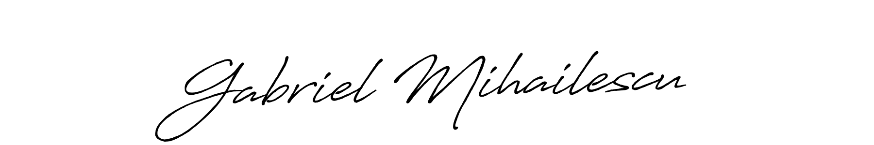 It looks lik you need a new signature style for name Gabriel Mihailescu. Design unique handwritten (Antro_Vectra_Bolder) signature with our free signature maker in just a few clicks. Gabriel Mihailescu signature style 7 images and pictures png