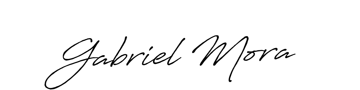 It looks lik you need a new signature style for name Gabriel Mora. Design unique handwritten (Antro_Vectra_Bolder) signature with our free signature maker in just a few clicks. Gabriel Mora signature style 7 images and pictures png