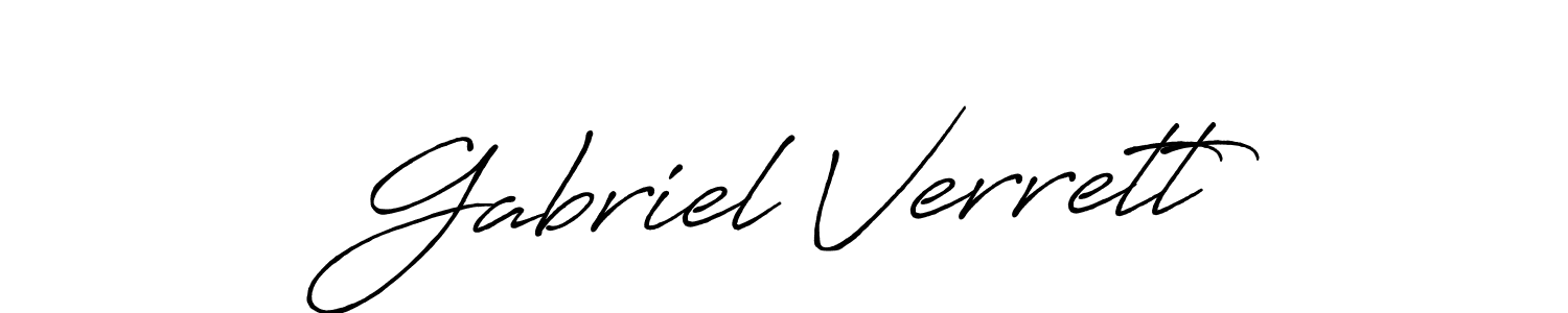 How to make Gabriel Verrett signature? Antro_Vectra_Bolder is a professional autograph style. Create handwritten signature for Gabriel Verrett name. Gabriel Verrett signature style 7 images and pictures png