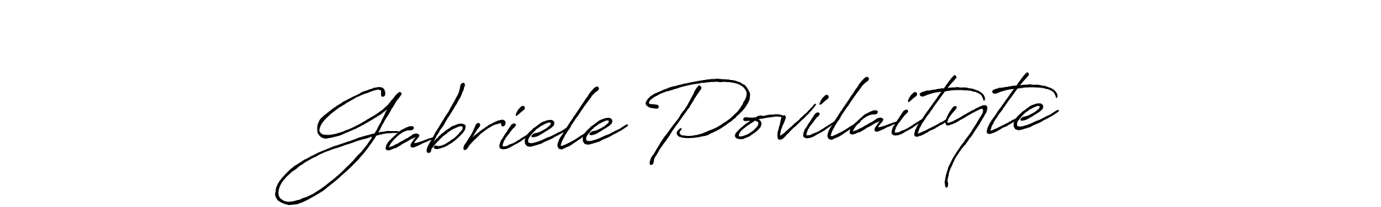 Use a signature maker to create a handwritten signature online. With this signature software, you can design (Antro_Vectra_Bolder) your own signature for name Gabriele Povilaityte. Gabriele Povilaityte signature style 7 images and pictures png