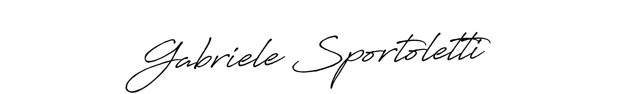 Use a signature maker to create a handwritten signature online. With this signature software, you can design (Antro_Vectra_Bolder) your own signature for name Gabriele Sportoletti. Gabriele Sportoletti signature style 7 images and pictures png