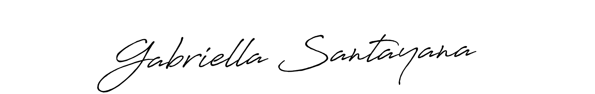 This is the best signature style for the Gabriella Santayana name. Also you like these signature font (Antro_Vectra_Bolder). Mix name signature. Gabriella Santayana signature style 7 images and pictures png