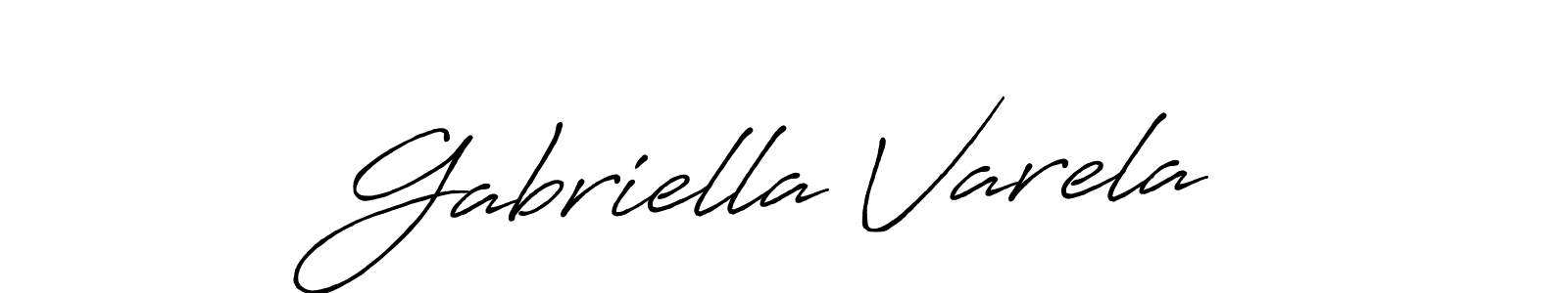 Design your own signature with our free online signature maker. With this signature software, you can create a handwritten (Antro_Vectra_Bolder) signature for name Gabriella Varela. Gabriella Varela signature style 7 images and pictures png