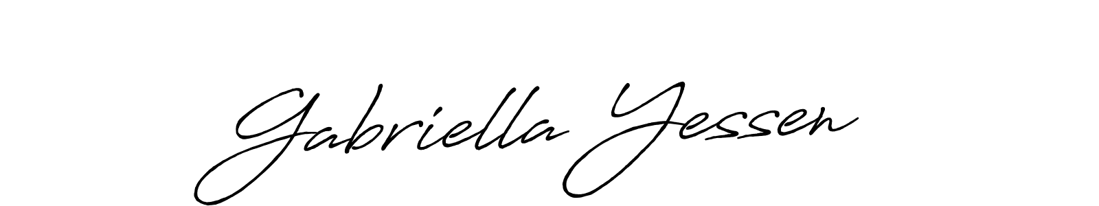You can use this online signature creator to create a handwritten signature for the name Gabriella Yessen. This is the best online autograph maker. Gabriella Yessen signature style 7 images and pictures png