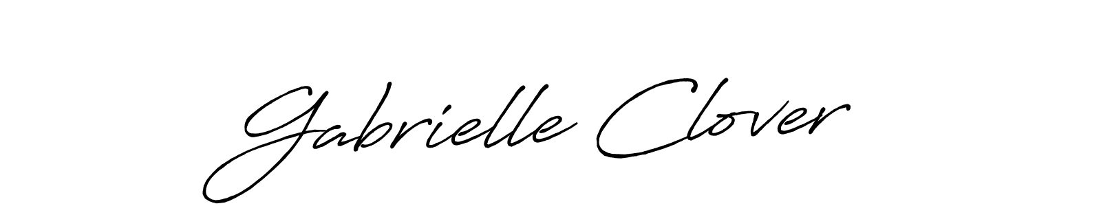 Gabrielle Clover stylish signature style. Best Handwritten Sign (Antro_Vectra_Bolder) for my name. Handwritten Signature Collection Ideas for my name Gabrielle Clover. Gabrielle Clover signature style 7 images and pictures png