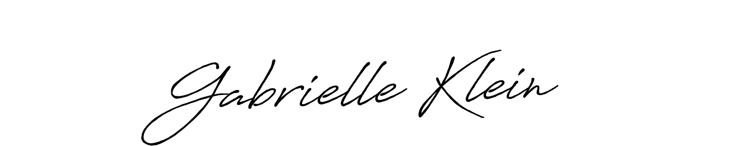 Antro_Vectra_Bolder is a professional signature style that is perfect for those who want to add a touch of class to their signature. It is also a great choice for those who want to make their signature more unique. Get Gabrielle Klein name to fancy signature for free. Gabrielle Klein signature style 7 images and pictures png