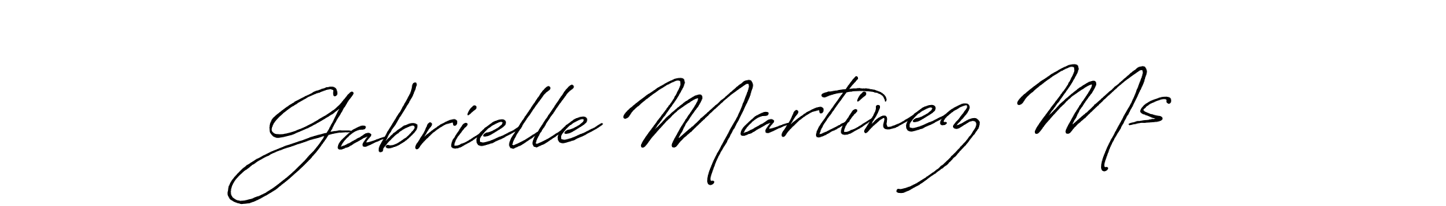 The best way (Antro_Vectra_Bolder) to make a short signature is to pick only two or three words in your name. The name Gabrielle Martinez Ms include a total of six letters. For converting this name. Gabrielle Martinez Ms signature style 7 images and pictures png