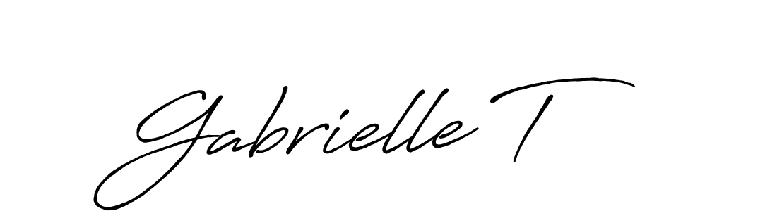 Also You can easily find your signature by using the search form. We will create Gabrielle T name handwritten signature images for you free of cost using Antro_Vectra_Bolder sign style. Gabrielle T signature style 7 images and pictures png