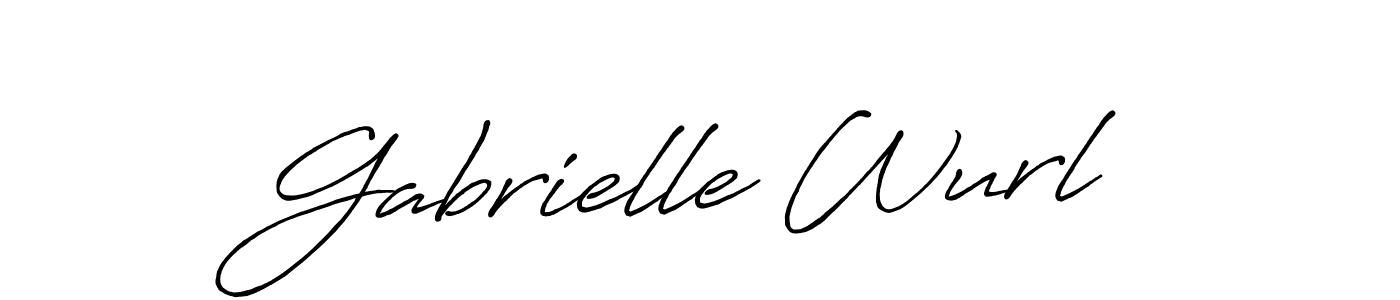 How to Draw Gabrielle Wurl signature style? Antro_Vectra_Bolder is a latest design signature styles for name Gabrielle Wurl. Gabrielle Wurl signature style 7 images and pictures png