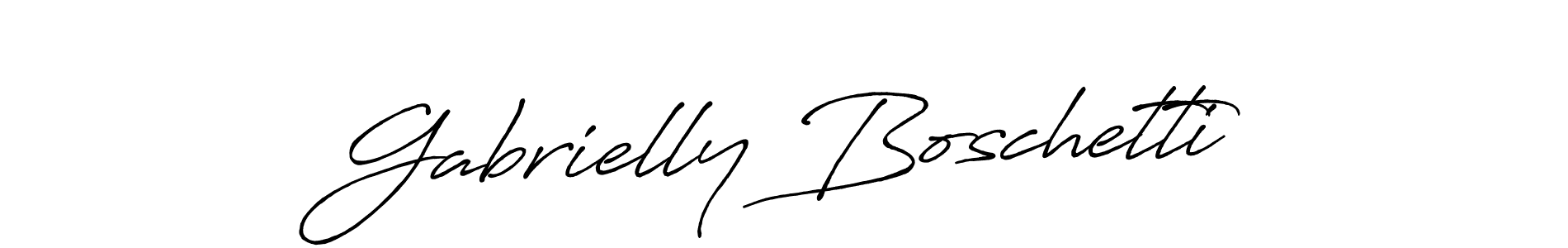 Antro_Vectra_Bolder is a professional signature style that is perfect for those who want to add a touch of class to their signature. It is also a great choice for those who want to make their signature more unique. Get Gabrielly Boschetti name to fancy signature for free. Gabrielly Boschetti signature style 7 images and pictures png