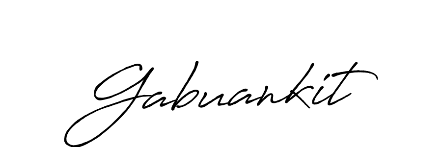 Design your own signature with our free online signature maker. With this signature software, you can create a handwritten (Antro_Vectra_Bolder) signature for name Gabuankit. Gabuankit signature style 7 images and pictures png