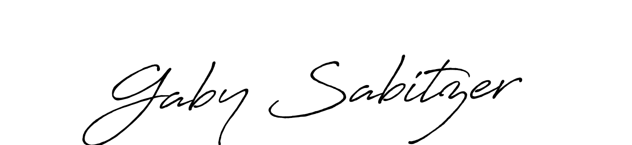 Make a short Gaby Sabitzer signature style. Manage your documents anywhere anytime using Antro_Vectra_Bolder. Create and add eSignatures, submit forms, share and send files easily. Gaby Sabitzer signature style 7 images and pictures png