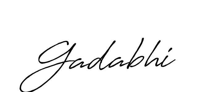 Create a beautiful signature design for name Gadabhi. With this signature (Antro_Vectra_Bolder) fonts, you can make a handwritten signature for free. Gadabhi signature style 7 images and pictures png