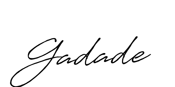 Design your own signature with our free online signature maker. With this signature software, you can create a handwritten (Antro_Vectra_Bolder) signature for name Gadade. Gadade signature style 7 images and pictures png