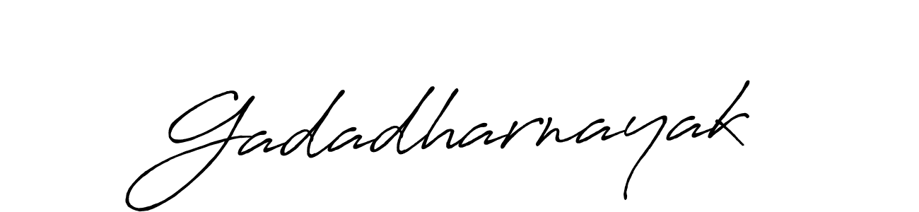 How to make Gadadharnayak name signature. Use Antro_Vectra_Bolder style for creating short signs online. This is the latest handwritten sign. Gadadharnayak signature style 7 images and pictures png