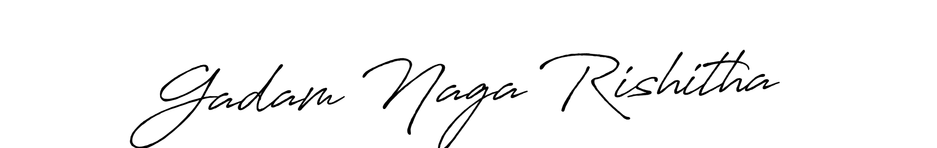 Once you've used our free online signature maker to create your best signature Antro_Vectra_Bolder style, it's time to enjoy all of the benefits that Gadam Naga Rishitha name signing documents. Gadam Naga Rishitha signature style 7 images and pictures png
