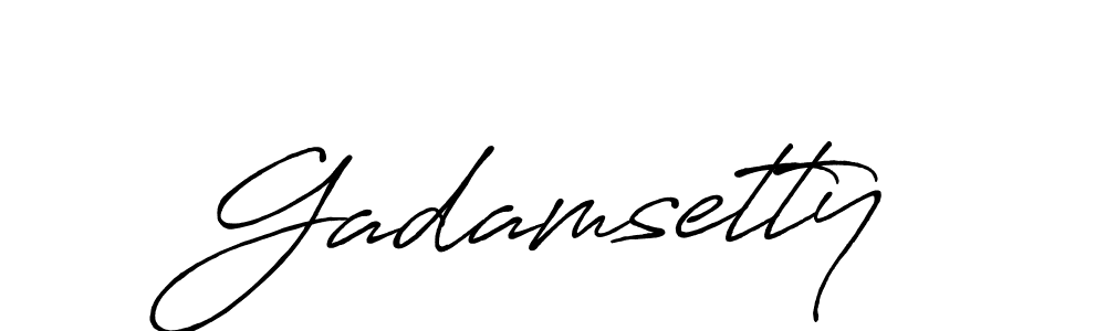 The best way (Antro_Vectra_Bolder) to make a short signature is to pick only two or three words in your name. The name Gadamsetty include a total of six letters. For converting this name. Gadamsetty signature style 7 images and pictures png