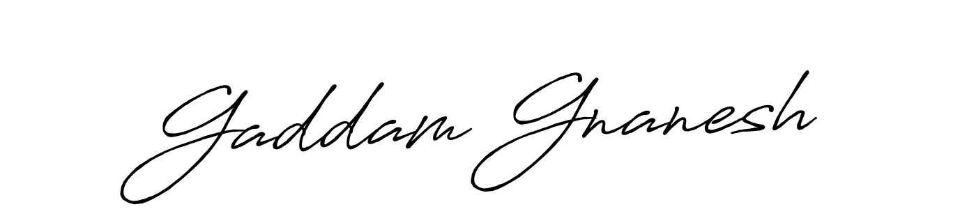 It looks lik you need a new signature style for name Gaddam Gnanesh. Design unique handwritten (Antro_Vectra_Bolder) signature with our free signature maker in just a few clicks. Gaddam Gnanesh signature style 7 images and pictures png