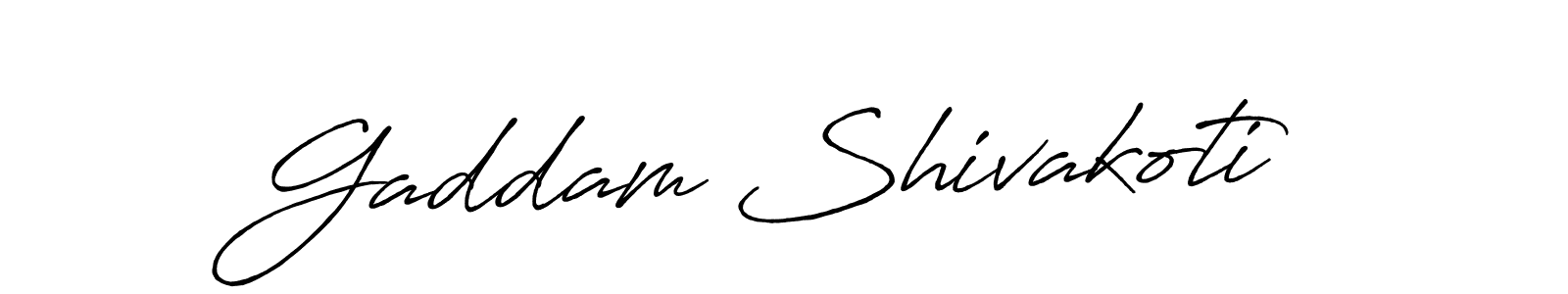 Gaddam Shivakoti stylish signature style. Best Handwritten Sign (Antro_Vectra_Bolder) for my name. Handwritten Signature Collection Ideas for my name Gaddam Shivakoti. Gaddam Shivakoti signature style 7 images and pictures png