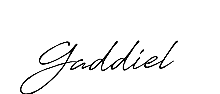 Also we have Gaddiel name is the best signature style. Create professional handwritten signature collection using Antro_Vectra_Bolder autograph style. Gaddiel signature style 7 images and pictures png