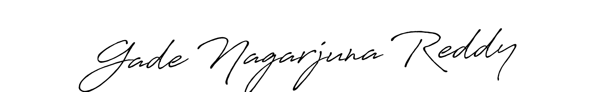 Design your own signature with our free online signature maker. With this signature software, you can create a handwritten (Antro_Vectra_Bolder) signature for name Gade Nagarjuna Reddy. Gade Nagarjuna Reddy signature style 7 images and pictures png