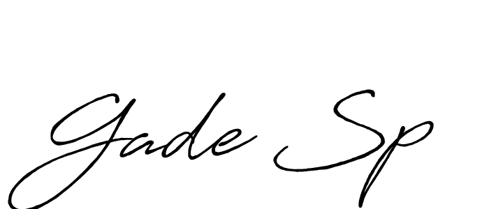 Make a beautiful signature design for name Gade Sp. Use this online signature maker to create a handwritten signature for free. Gade Sp signature style 7 images and pictures png