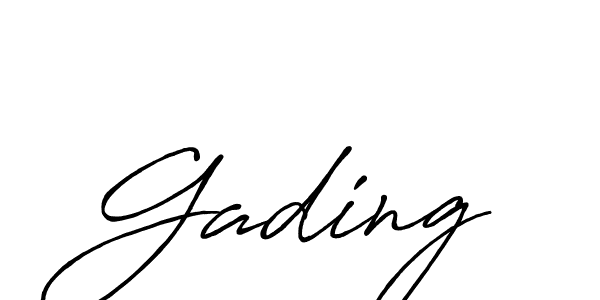 Gading stylish signature style. Best Handwritten Sign (Antro_Vectra_Bolder) for my name. Handwritten Signature Collection Ideas for my name Gading. Gading signature style 7 images and pictures png