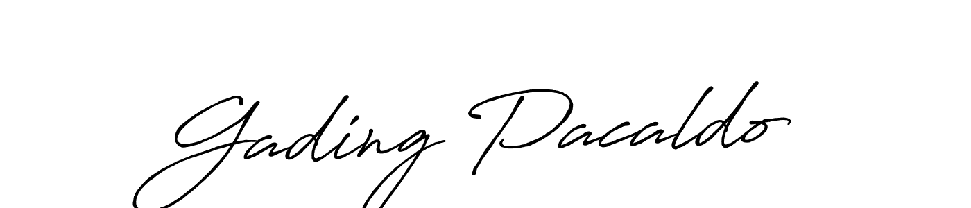 Use a signature maker to create a handwritten signature online. With this signature software, you can design (Antro_Vectra_Bolder) your own signature for name Gading Pacaldo. Gading Pacaldo signature style 7 images and pictures png