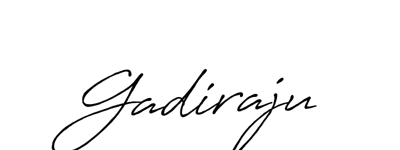Also we have Gadiraju name is the best signature style. Create professional handwritten signature collection using Antro_Vectra_Bolder autograph style. Gadiraju signature style 7 images and pictures png