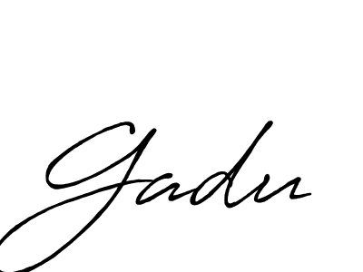 Make a beautiful signature design for name Gadu. Use this online signature maker to create a handwritten signature for free. Gadu signature style 7 images and pictures png