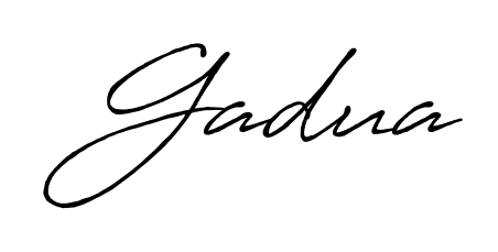 Create a personalized artistic stamp with Gadua in Antro_Vectra_Bolder font. Perfect for visual artists, designers, and influencers. Gadua signature style 7 images and pictures png