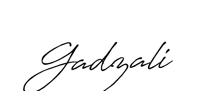 Use a signature maker to create a handwritten signature online. With this signature software, you can design (Antro_Vectra_Bolder) your own signature for name Gadzali. Gadzali signature style 7 images and pictures png