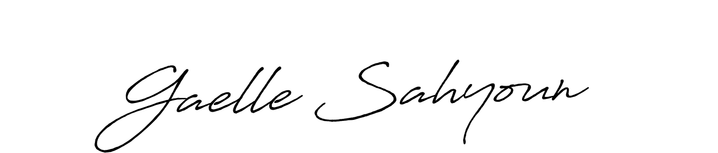 It looks lik you need a new signature style for name Gaelle Sahyoun. Design unique handwritten (Antro_Vectra_Bolder) signature with our free signature maker in just a few clicks. Gaelle Sahyoun signature style 7 images and pictures png